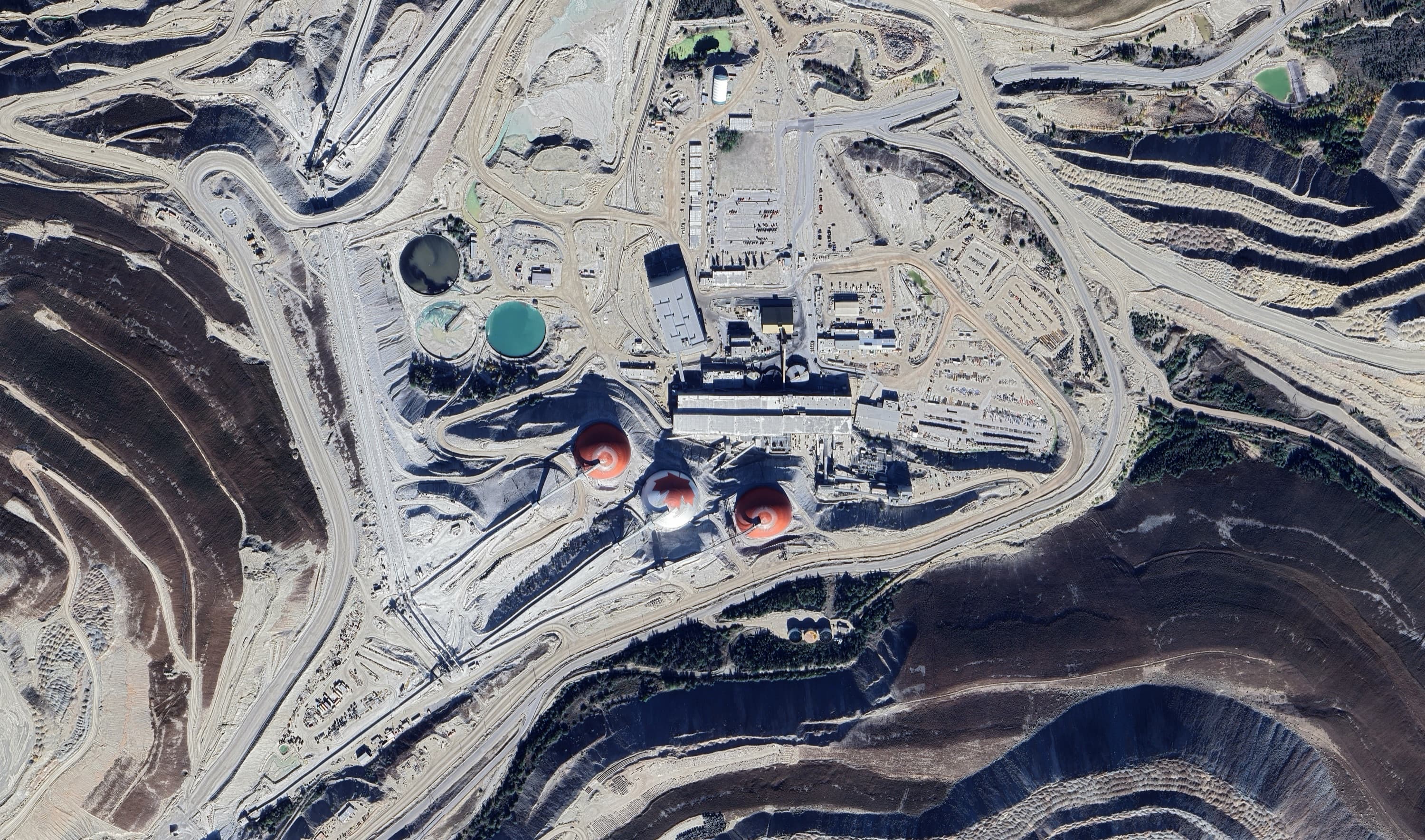 Civil mining and site operations from above